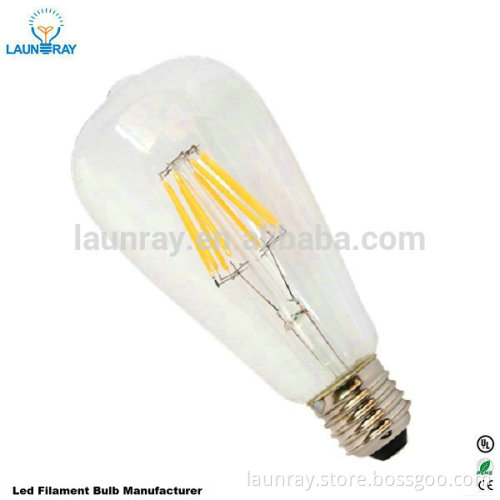 Led Filament 2200k Warm White Dimmable E27 4W 6W 8W Filaments Leds 120v 220v